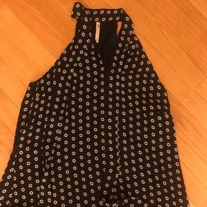 Blue and White blouse